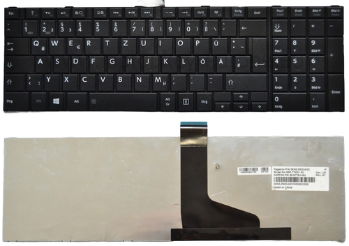 Deutsch Tastatur Toshiba Satellite C850 L850 C870 C855 L870 P850 P855 QWERTZ - 第 1/1 張圖片