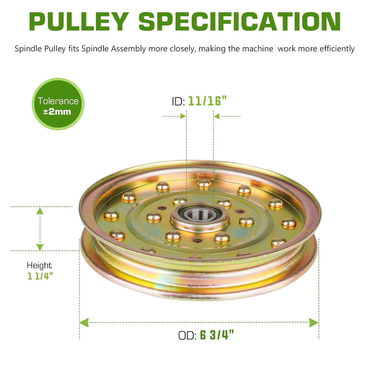 Exmark Deck Wheels 2 Pack 1-633109 Pulley Replaces EXmark 1-633109