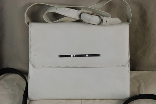3 Vintage Ladies Handbag from Leather - 1x DEY - Black+White - 1317 Size 189 - Picture 2 of 12