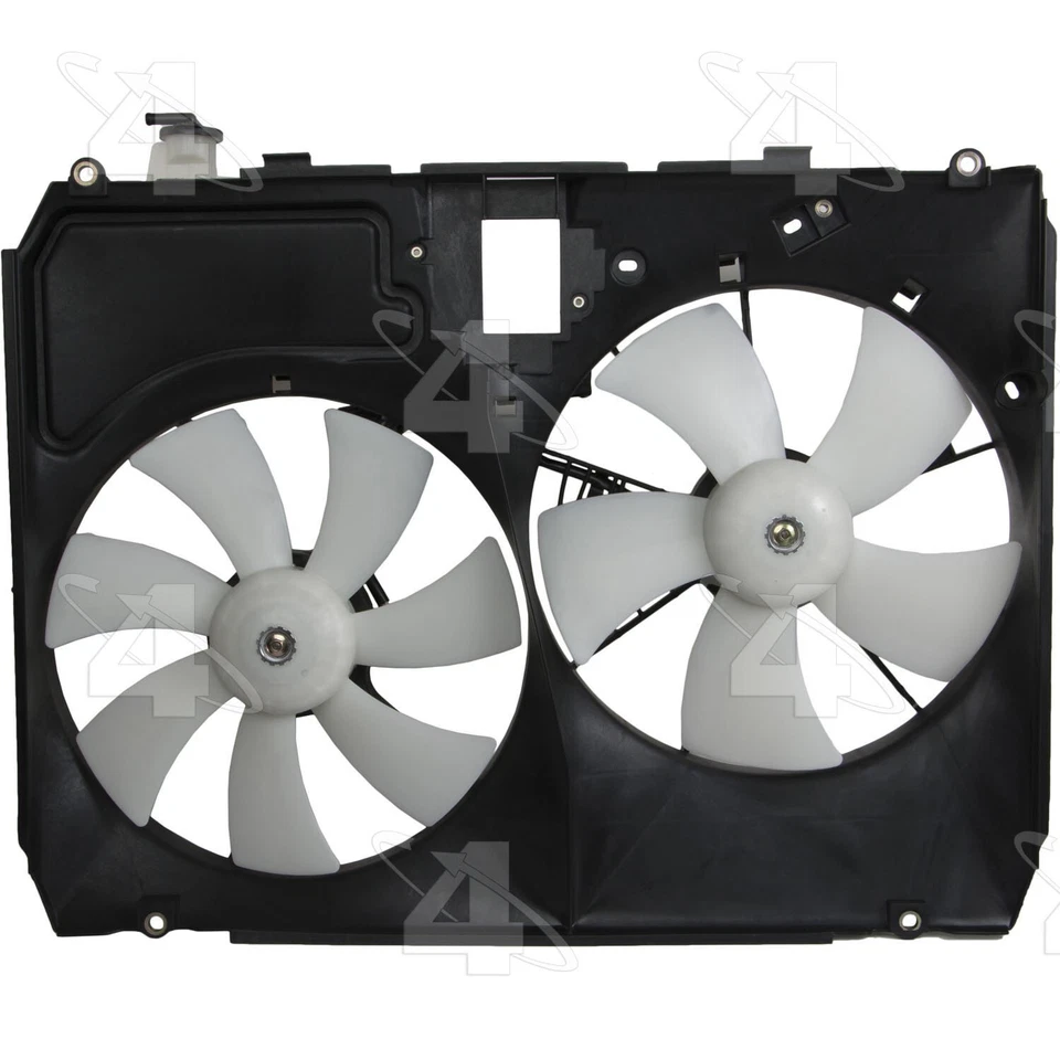 Conjunto de ventilador condensador y radiador doble 4 estaciones para Toyota Sienna 2004-2005 Foto 4 de 4