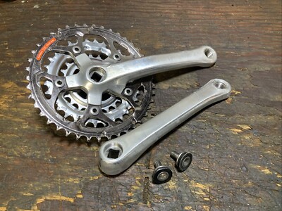SHIMANO STX 175 MM 42/32/22 TOOTH SQUARE TAPER CRANKSET FC-MC34 SWEET CHROMICA!