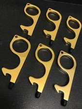 6 PACK No Touch Contact Door Opener Key Chain Touch Less Key Sensitive Tip USA 