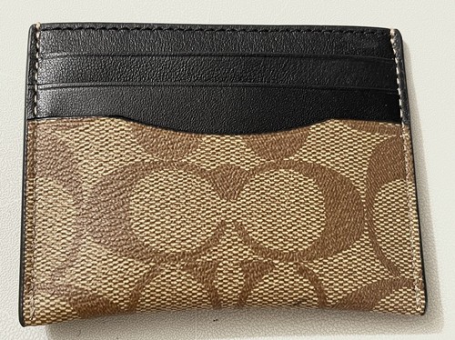 Coach F58110 ID Card Badge Case Signature PVC Leather MFSRP $78 - Picture 2 of 5