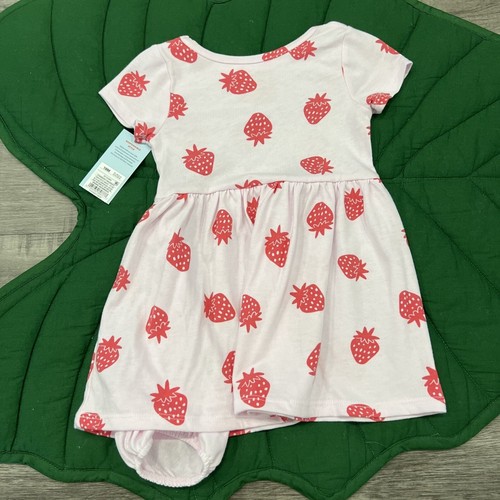 Cat & Jack 18M Strawberry Dress & Bloomers - Picture 2 of 3