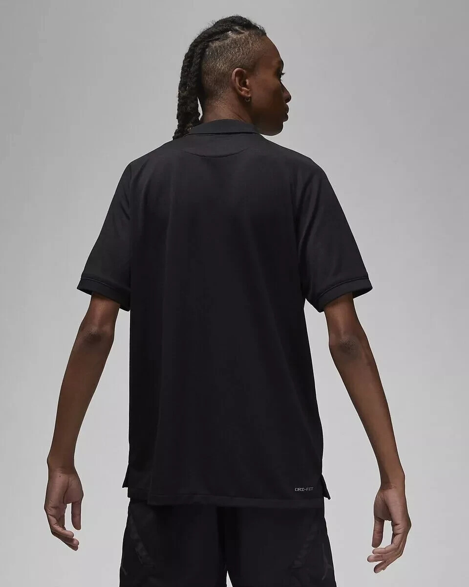 Nike Air Jordan Dri-Fit Golf Polo Shirt Sport Black ALL