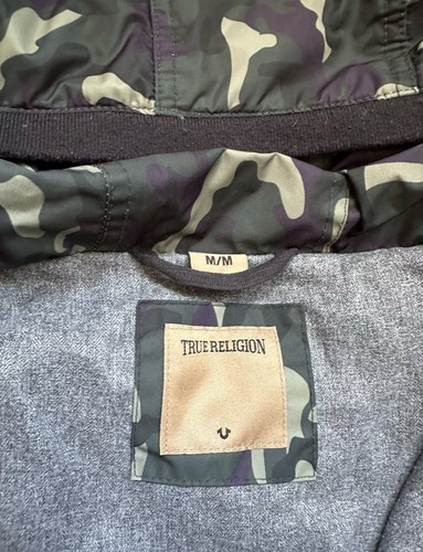 Mens True Religion Puffer Jacket, Camo, Size Small, Down Filled, Hooded (67) - Picture 5 of 6