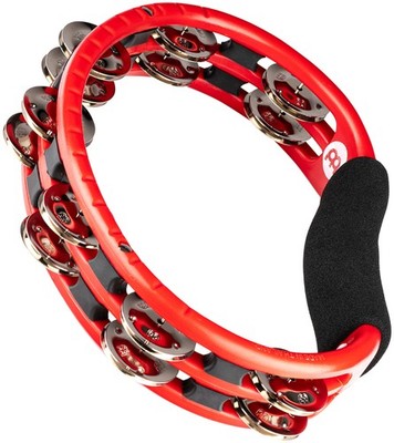 Meinl TMT1R Handtamburin, Stahlglocken, rot - Tamburin