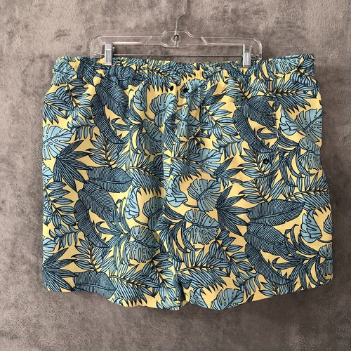 Eddie Bauer Shorts Mens XXL 8in Tidal Floral Tropical UPF 50 NWT $50 Blue - Picture 2 of 14