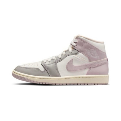 Jordan Air Jordan 1 Mid Women s Sail/Particle Rose Enigma Stone BQ6472-122