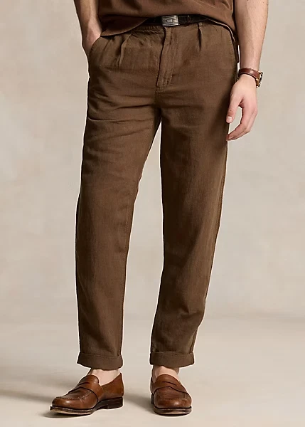 Size 2XL $248 Polo Ralph Lauren Men’s Lateef Slim Tapered Fit Linen Pant NWT