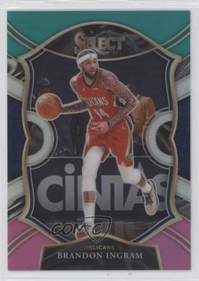 2020 Panini Select Concourse Teal White Pink Prizm 16/49 Brandon Ingram #53 4r7