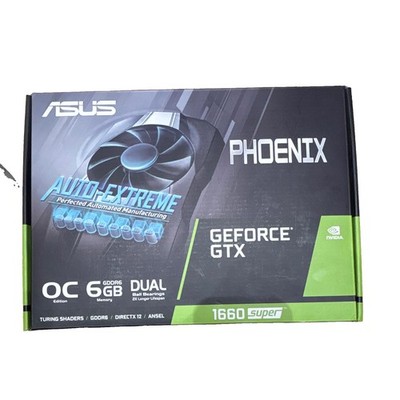 ASUS Phoenix GeForce GTX 1660 SUPER OC 6GB GDDR6 PCIe HDMI DP DVI-D OVP
