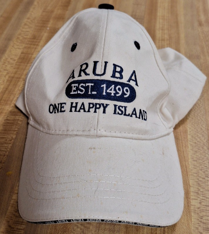 Aruba One Happy Island Souvenir Aruba Baseball Cap Never Worn TIP