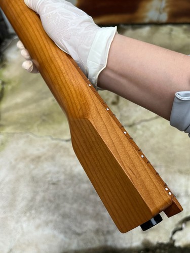 S S 24fret Acero Tostato Rotondo Collo Chitarra Elettrica Traliccio Ruota per Corpo Charvel - Foto 8 di 9
