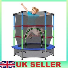 Outdoor Kids Trampoline Steel Frame Jump Exercise with Full Safety Net