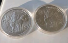 Lot of TWO 1 oz Silver Rounds - Provident Prospector in air tite, .999
