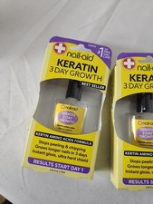 Nail-Aid Keratin Nail Growth Treatment Strengthener Clear, 3 Day, 0.55 fl oz
