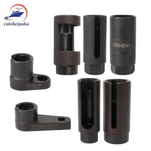 7 PCS All Sizes 1/2" Drive Car Oxygen Sensor Socket Set Tool AU New - Picture 3 of 14