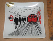 Vintage Chance/ Pilkington made in England Picadilly Circus Ashtray  5.75" Sq