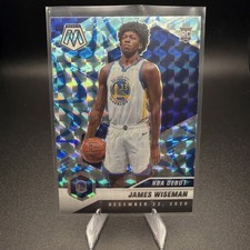 JAMES WISEMAN 2020-21 Mosaic RC NBA Debut BLUE REACTIVE Prizm #266 Warriors