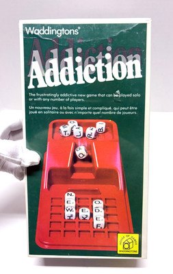 Vintage 1979 Waddingtons Addiction Word Dice Game NEW SEALED Retro Board Game