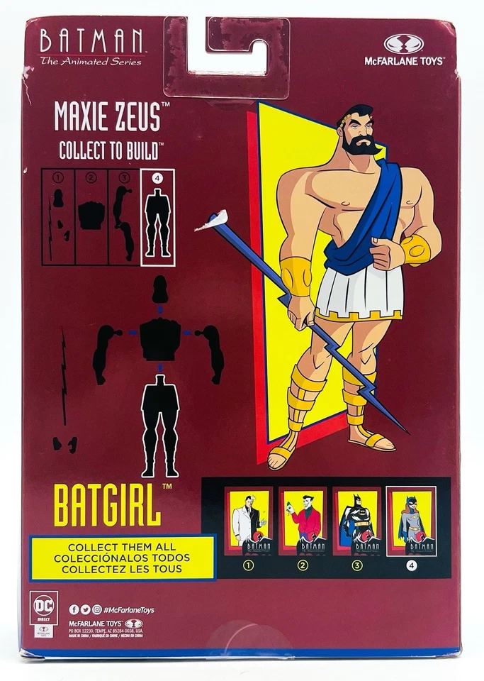 Figura de acción McFarlane Toys DC Batman la serie animada BATGIRL con Zeus BAF Foto 4 de 4