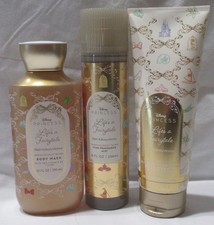 Bath  Body Works Wash Cream Mist Set Lot 3 Disney Princess LIFE'S A FAIRYTALE