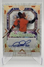 2025 Panini Boys of Summer ADAM JONES Fan Favorites Auto Holo Gold #12 2/10