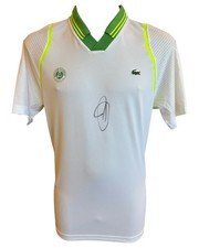 NOVAK DJOKOVIC SIGNED LACOSTE ROLAND GARROS POLO SHIRT (ACG CERT AG19136)