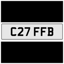 C27 FFB CLIFF CLIFFORD CLIFFS CLIF NEAT OLD 3X3 PRIVATE NUMBER PLATE