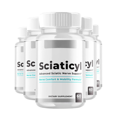 5-Pack Sciaticyl Capsules - Advanced Sciatic Nerve Support Formula -300 Capsules