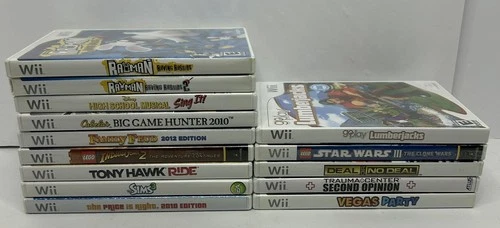 Nintendo Wii Games Lot Of 14-9 With Manuals And 5 Without Manual