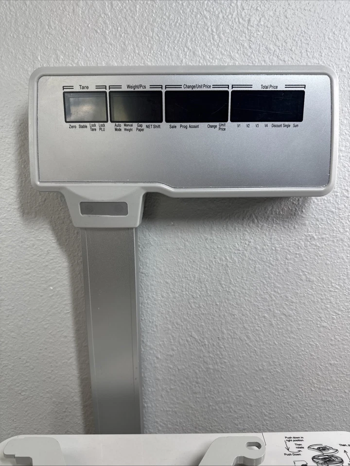 Commercial Digital Price Computing Scale Thermal Label Printer 4-Window Pole - Image 4 of 4