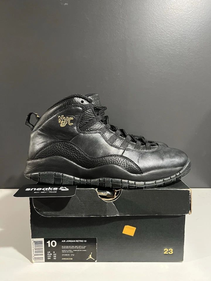 USADO Air Jordan 10 Retro NYC 310805-012 TALLA 10M OG TODO AG25-44 Foto 3 de 4