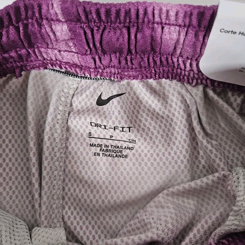 Nike Basketball Shorts Dri-FIT Loose Fit Kids Purple Silver Size Small Athletic - Picture 6 of 6