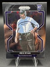 2021 Panini Prizm Rex Ryan RC Rookie Football Card. rookie card picture