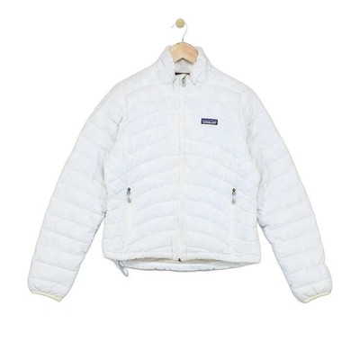 Patagonia Steppjacke Damen Größe S weiß gesteppt Daunen leicht