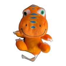 Small 6" PBS KIDS Dinosaur Train T-Rex Buddy Plush Toy Jim Henson Orange Dino