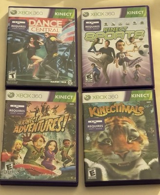 XBOX 360 Kinect Lot of 4/Adventures Kinectimals Sports Training w/Manuals TESTED