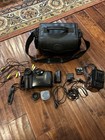 Sharp 8 Viewcam Camcorder Lcd Video Camera Vl-E37 Case Battery Charger Av