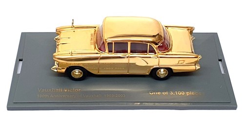 Vanguards 1/43 Scale VA03807 - Vauxhall Victor 100th Ann 1903-2003 - Gold Plated - Picture 4 of 6