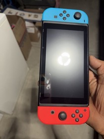 Nintendo Switch HAC-001(-01) Neon Red Blue Accessories OG Box Sd Card (read)