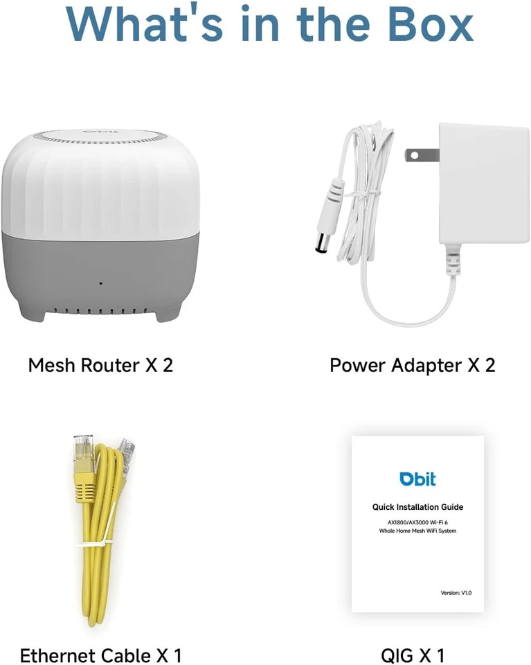 New - DBIT AC1200 Whole Home Mesh WiFi System, Covers up to 4,000 Sq Ft - Image 4 of 4