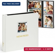 Photo Album 4x6 600 Photos, Leather Cover Extra Large Capacity Holds 600 Horizon