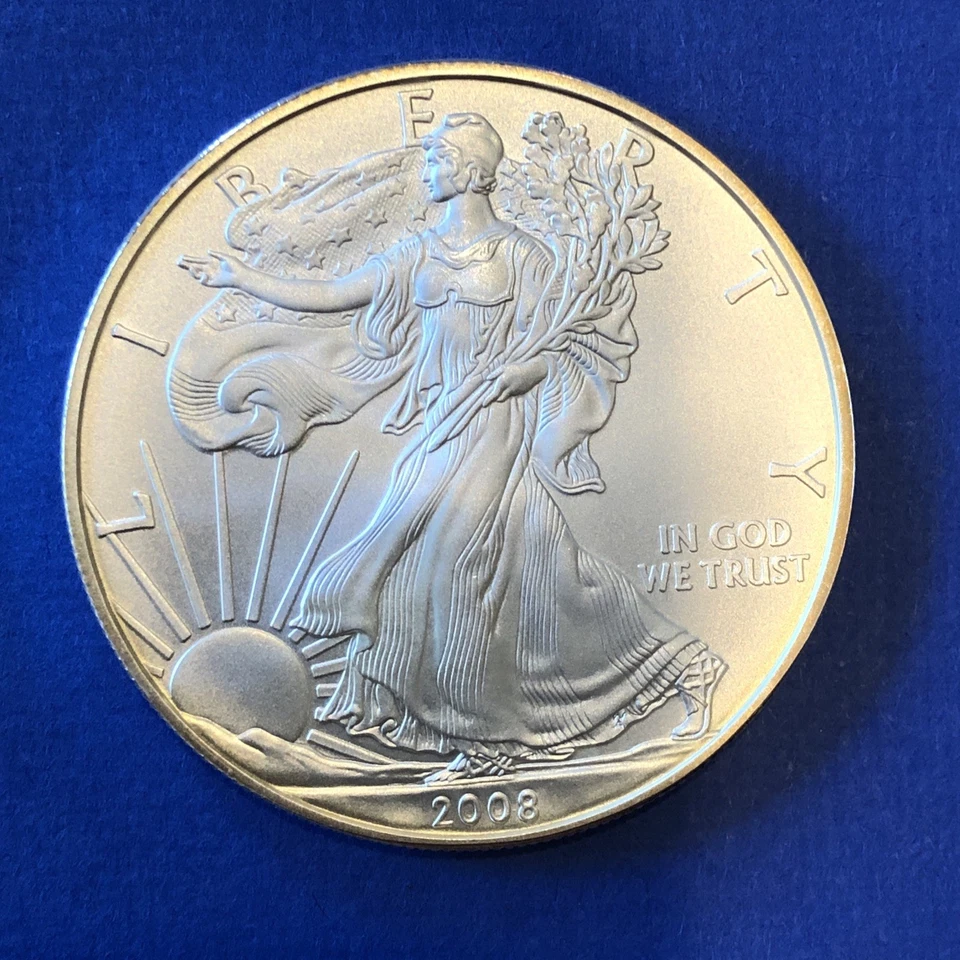 2008 American Silver Eagle W ((Burnished)) 69/70 Stunning Uncirculated Beauty  - Image 2 of 4