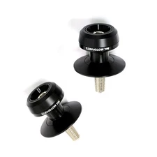 Black 10mm Swingarm Spools Sliders Twall For ER-6F 16 15 14 13 12 11 10 09 08