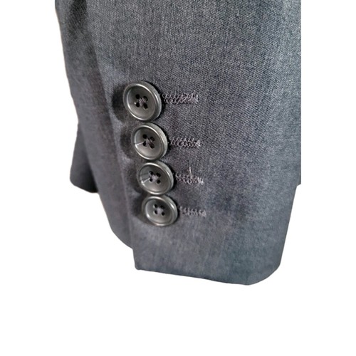Topman Gray Skinny Blazer Size 36 Single Button Vent Corporate Professional - Picture 3 of 11