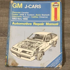 Haynes Repair Manual GM 1982-1990 J-Cars Chevy, Cavalier, Pontiac, Buick #766