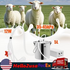 Goat Milking Machine Goat Milker 5 L Stainless Steel Bucket for Cows Milker