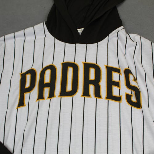 San Diego Padres Hoodie Shirt Mens XL Pinstripe MLB Baseball Pullover - Picture 2 of 11
